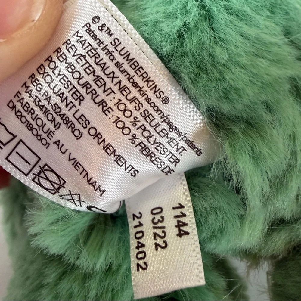 Slumberkins Mini Green Frog‎ Plush Friend Slumber Kins 5.75” Stuffed Animal
